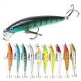 thumbnail image 1 of 10pcs/sets Fishing Bass Jerkbaits 5.3in Large Crankbaits Bass Walleye Swim, 1 of 7