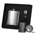 thumbnail image 1 of Visol VSET502 Stainless Steel Hip Flask- Funnel and Shot Cup Gift Set - 6 oz, 1 of 1