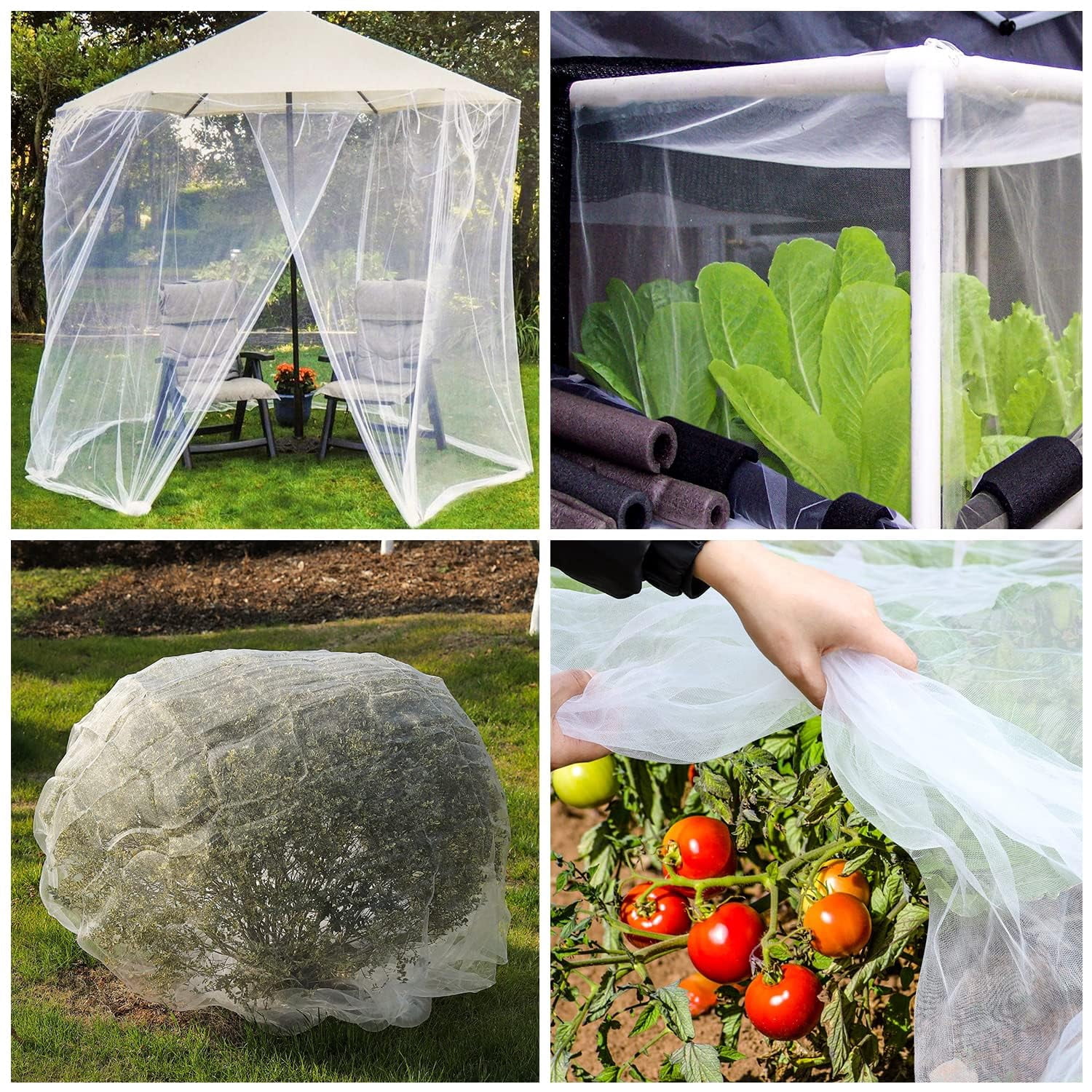 10 X 25FT Garden Mesh Netting Barrier,Fruit Tree Plant Netting for Vegetable Blueberry Bushes Plant Row Cover Screen Protection