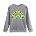 thumbnail image 6 of NuoCaiYun Sweatshirts Women's St. Patrick's Day Printed Long Sleeved Round Neck Fashionable Casual Hooded Winter Tops, 6 of 6