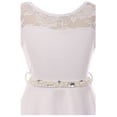 thumbnail image 3 of Big Girl Cap Sleeve Illusion Lace Pearl Holiday Easter Party Flower Girl Dress White 10 JKS 2153 BNY Corner, 3 of 4