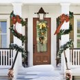 thumbnail image 5 of Ongmies Pre-Lit Decorative Teardrop Swag, Upside Down Xmas Wreath With Christmas Balls - Hanging Tree & Door Decor, Christmas Decorations Indoor, 5 of 8