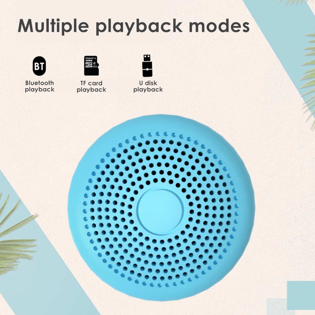 Ludlz Portable Outdoor Wireless Bluetooth Speaker Waterproof Portable Mini Wireless Bluetooth Hands-free USB TF AUX FM Speaker Music Player - image 3 of 7