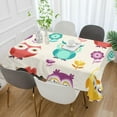 thumbnail image 5 of GZHJMY Owl Tablecloth, Rectangle Waterproof Washable Polyester Table Cover for Picnic Dinner Holiday Party Decor, 54 x 72 Inch, 5 of 7
