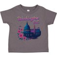 thumbnail image 3 of Inktastic Washington D.c. Skyline Cherry Blossoms Boys or Girls Toddler T-Shirt, 3 of 5