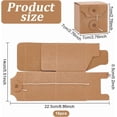 thumbnail image 2 of Colorful 16 PCS Corrugated Cardboard Box 2.76x2.76x2.76 Inch Square Kraft Folding Box with Lid Jewelry Mini Cardboard Box for Gift Packing Shipping and Storage, 2 of 6