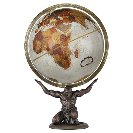 Replogle Globes Replogle 12" Atlas World Globe Bronze Metallic Ocean 37600