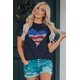 thumbnail image 4 of ABPHQTO Camiseta gráfica con estampado en forma de corazón de la bandera estadounidense de leopardo azul para mujer, 4 of 5