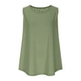 thumbnail image 4 of Ltctricy Women's Plus Size Tank Tops Summer Casual Scoop Neck Solid Color Sleeveless T-Shirts Loose Tunic Blouses Fashion Cami Tees, 4 of 7