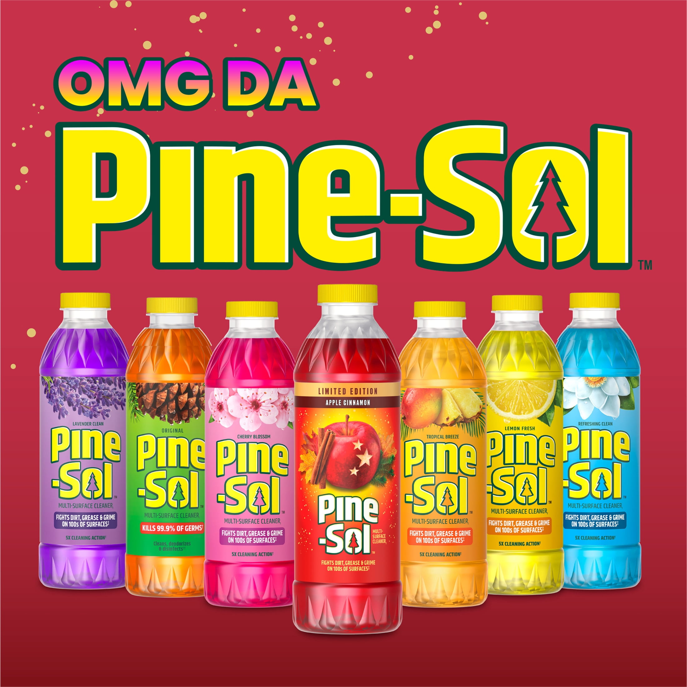 Pine-Sol Multi-Surface Cleaner, Apple Cinnamon Scent, Limited Edition, 24 fl oz