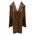 thumbnail image 3 of TIANZEN European Size Stylish Long Coat – Loose Fit Hooded Blend For Fall/Winter Womens plus Size Coats Winter 4x Women Cute Winter Coat Tall Women's Coats, 3 of 3