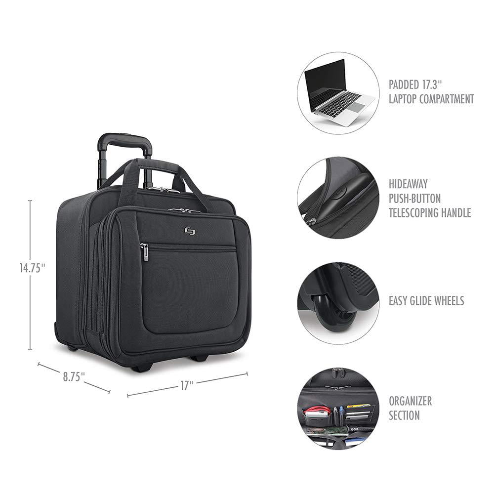 Solo New York Bryant Rolling Bag with Wheels, Fits Up to 17.3-Inch 