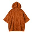 thumbnail image 4 of Womens Cheetah Print Hooded Sweatshirt Long Sleeve Leopard Pullover Hoodie Casual Loose Winter Tops Orange L, 4 of 5