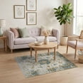 thumbnail image 3 of ODIKA 4'x6' Washable Area Rug Pet Friendly, Non-Shedding Vintage Boho Distressed Retro Scroll Textured Pile for Bedroom, Reading Nook, 3 of 7