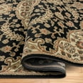 thumbnail image 4 of Home Dynamix Royalty Medallion Traditional Area Rug, Black/Ivory, 5'2"x7'2", 4 of 6