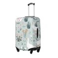thumbnail image 2 of Easygdp Goose and Doodle Flowers Print Elastic and Washable Suitcase Protective Cover with Hidden Zipper Fits 18-32 inch Luggage -Medium, 2 of 9