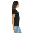 thumbnail image 3 of Ladies' Jersey Short-Sleeve Deep V-Neck T-Shirt, 3 of 3