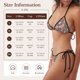 thumbnail image 5 of Balery Foxes Pijama Estampado Bikini de Dos Piezas para Mujer - Conjunto de Bikini Ajustable Sexy y Cómodo para Playa, 5 of 6