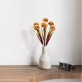 thumbnail image 6 of BESEW7 Fake Flowers Allium Hydrangea Artificial 7 Heads Silk Bouquet for Outdoor Planters Wedding Photo Backdrop Home Brown, 6 of 9