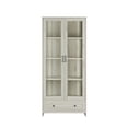 thumbnail image 5 of Gramercy Way Home Source Corner Storage Cabinet in White with Glass Doors, 5 of 7