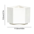 thumbnail image 3 of Linnome 360 Degree Rotating Pen Holder 6 Compartments Large Capacity Desk Organizer for Office Campus 4.7x3.7x3.7in White, 3 of 6