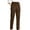 Brown, variant on Women's Vintage Corduroy High Waist Pants - Elastic Waist, Straight Wide Leg, Pockets, Fall/Winter Work Trousers