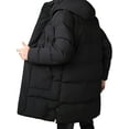 thumbnail image 3 of Gomelly Mens Coat Long Sleeve Outwear Casual Winter Warm Jacket Men's Business Overcoats Puffer Black L, 3 of 4