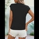 thumbnail image 4 of Top de Tirantes de Punto Holgado con Cuello Alto y Mangas para Mujer, Color Negro, Talla S, 4 of 9