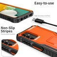 thumbnail image 5 of ExoGuard For Samsung Galaxy A13 5G Case, Phone Case with Screen Protector and Kickstand (Orange), 5 of 8