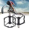 thumbnail image 3 of Pedales de bicicleta de montaña sellados 3 rodamientos Pedales de de bicicleta Aleación de aluminio Plano Ligero para BMX Ciclismo de Negro Macarena pedales de bicicleta de montaña, 3 of 8