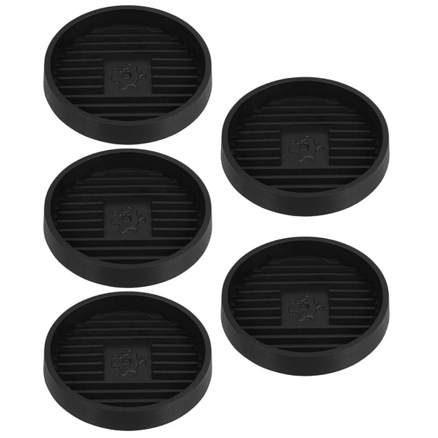 EXHUMKY 5Ud Plant Saucer Negro Para Macetas Redondo Duradera Para Plantas En Interiores Y De Hogar
