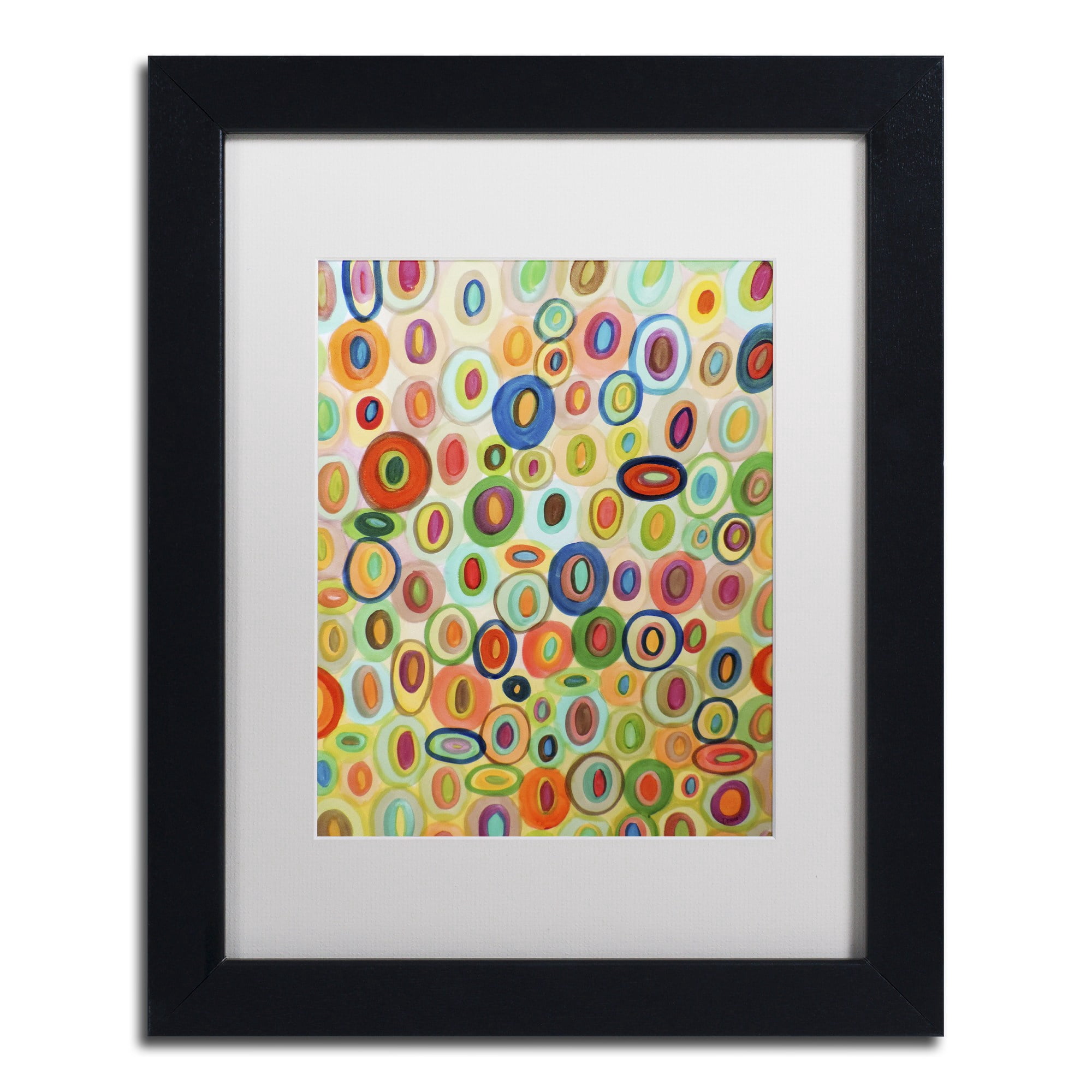 Trademark Fine Art "Permanence" Canvas Art by Sylvie Demers, White Matte, Black Frame