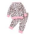 thumbnail image 3 of GYRATEDREAM Baby Girl Clothes Long Sleeve Letter Printed Hoodie Sweatshirt Pants with Pocket Toddler Sweatsuit Outfit, 3 of 9