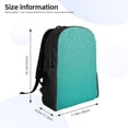 thumbnail image 4 of Fotbe Turquoise Glitter Travel Laptop Backpack, Business Slim Sturdy Laptops Backpack, Water Resistant College School Computer Bag Gift for Men & Women Fits 15.6 Inch Notebook, 4 of 8