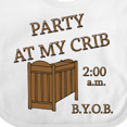thumbnail image 4 of Inktastic Party at My Crib Boys or Girls Baby Bib, 4 of 4