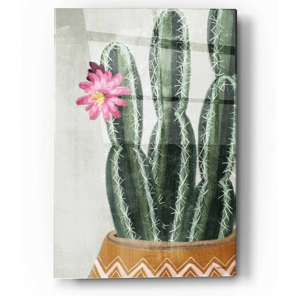 Epic Art 'Flowering Cactus' by House Fenway, Acrylic Glass Wall Art, 12"x16"