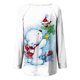 thumbnail image 5 of Blusas Navideñas Para Mujer Blusas de Manga Larga Camisas Tipo Túnica Informales Con Cuello Redondo Odeerbi ODB183190, 5 of 5