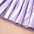 thumbnail image 5 of ZHOGXU Big Kids Girls Skirt Elastic Waist Colorful Comfortable Stylish Pleated Skirts For Party And Daily Wear Purple 4-5 Years, 5 of 9