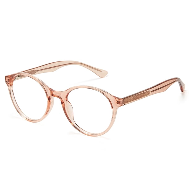 Cyxus TR90 Gafas redondas de luz azul Gafas de mujer Anti UV Eyestrain w / case Cyxus Style