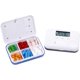 thumbnail image 1 of Pastillero con pantalla LCD, temporizador de memoria, organizador de medicamentos, caja de almacenamiento de medicamentos con alarma eléctrica, pastillero para vitaminas, aceite de pescado,, 1 of 5