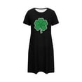 thumbnail image 5 of QUNYINEY St Patricks Day Womens Nightgown Cotton Short Sleeve Soft House Dress Knee Length Crew Neck Comfy Sleepwear for Women, 5 of 5