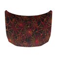thumbnail image 2 of XYZCANDO Car Hood Cover Red Spider Web Pattern Easy Installation Swimsuit Fabric, Decorative Protector Car Hood Cover Protector for Trucks Van SUV, 2 of 8