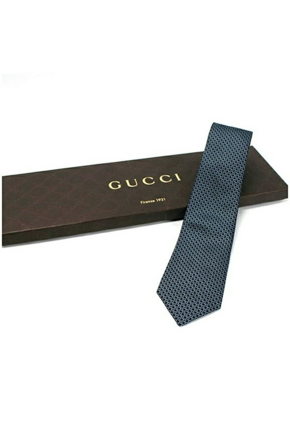 Pre-Owned GUCCI Silk Tie for Men, Slim Fit (Good)