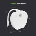 thumbnail image 3 of FYBTO 19-Color Motion Sensor LED Toilet Bowl Seat Night Light, 6 Dimming Levels, Ambient Light Detection, Battery-Powered, TGTSNL-2PCS, White (2 Pack), 3 of 5
