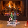 thumbnail image 2 of Christmas Wooden Candlestick Desktop Ornaments Holiday Decorations Christmas Holiday Supplies Candle Holder Light up Tall Candle Holder Candle Holders Centerpiece Candle Stands Stick Candle Holders, 2 of 6