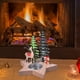 thumbnail image 2 of Candelabro de madera navideño Adornos de escritorio Decoraciones festivas Artículos para las fiestas navideñas, 2 of 2