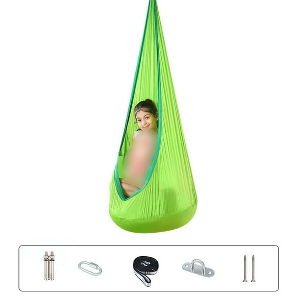 Hanging Pods Swing for Kids Hammock Chair Child Swing Hammock Chair for Indoor and Outdoor Use