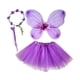 thumbnail image 3 of Disfraz de hada para niñas, vestido de ensueño para juegos de simulación, cumpleaños y carnaval. Púrpura, 3 of 9