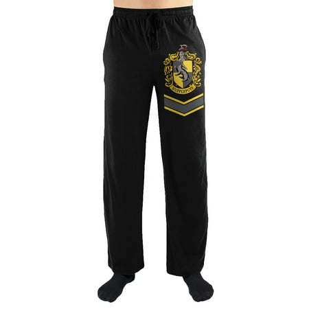 Harry Potter Hufflepuff House Crest Print Men's Loungewear Lounge Pants Gift Large