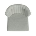 thumbnail image 6 of HomePop Channel Back Dining Chair with Metal Legs, Set of 2, Light Gray, 6 of 8
